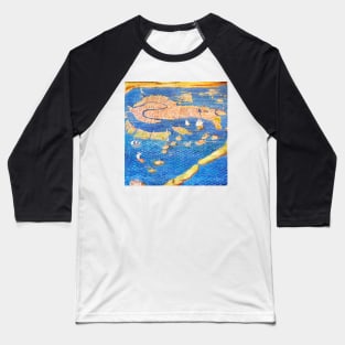 16th century map of Venice (E056/0108) Baseball T-Shirt